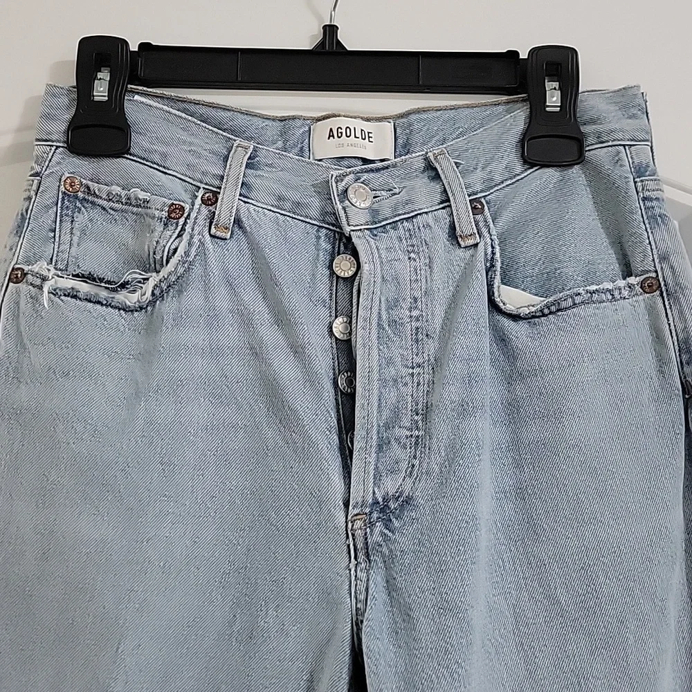 Agolde Riley Slim Crop jeans Sz 26 EUC - Picture 3 of 12